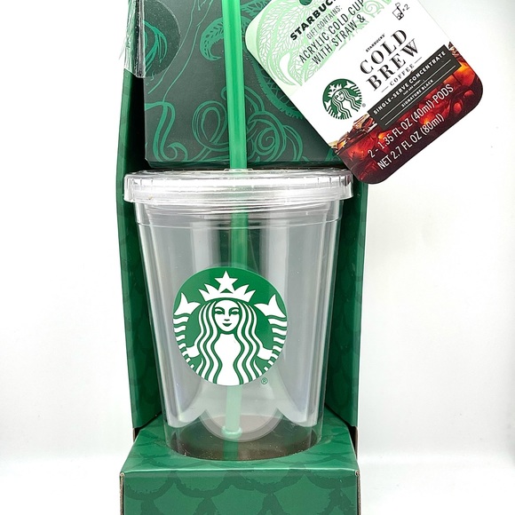 NEW 2020 Starbucks Acrylic Cup & Straw - Picture 1 of 2